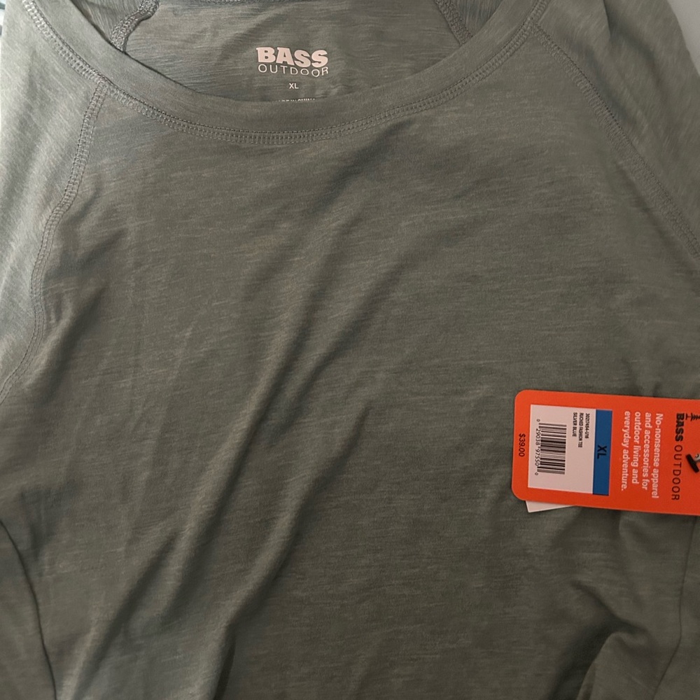 Bass Green Ruched Raglan Tee - Picture 3 of 5